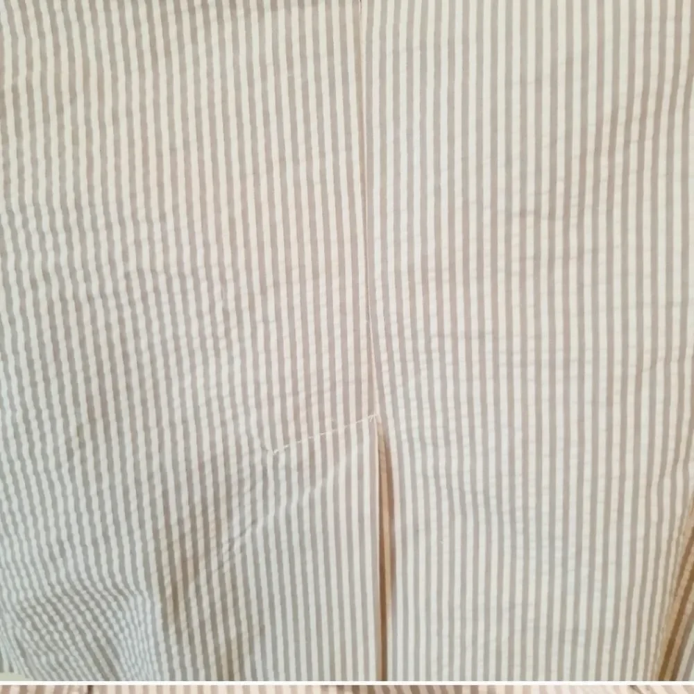 Gap Academy Grey V-necline Collar Stripe Seersucker Blazer Sz 2